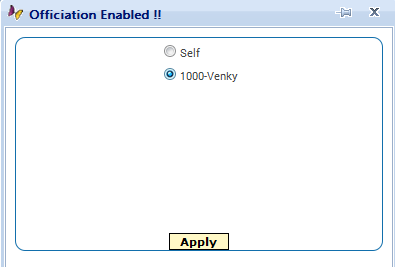 Employee Officiation